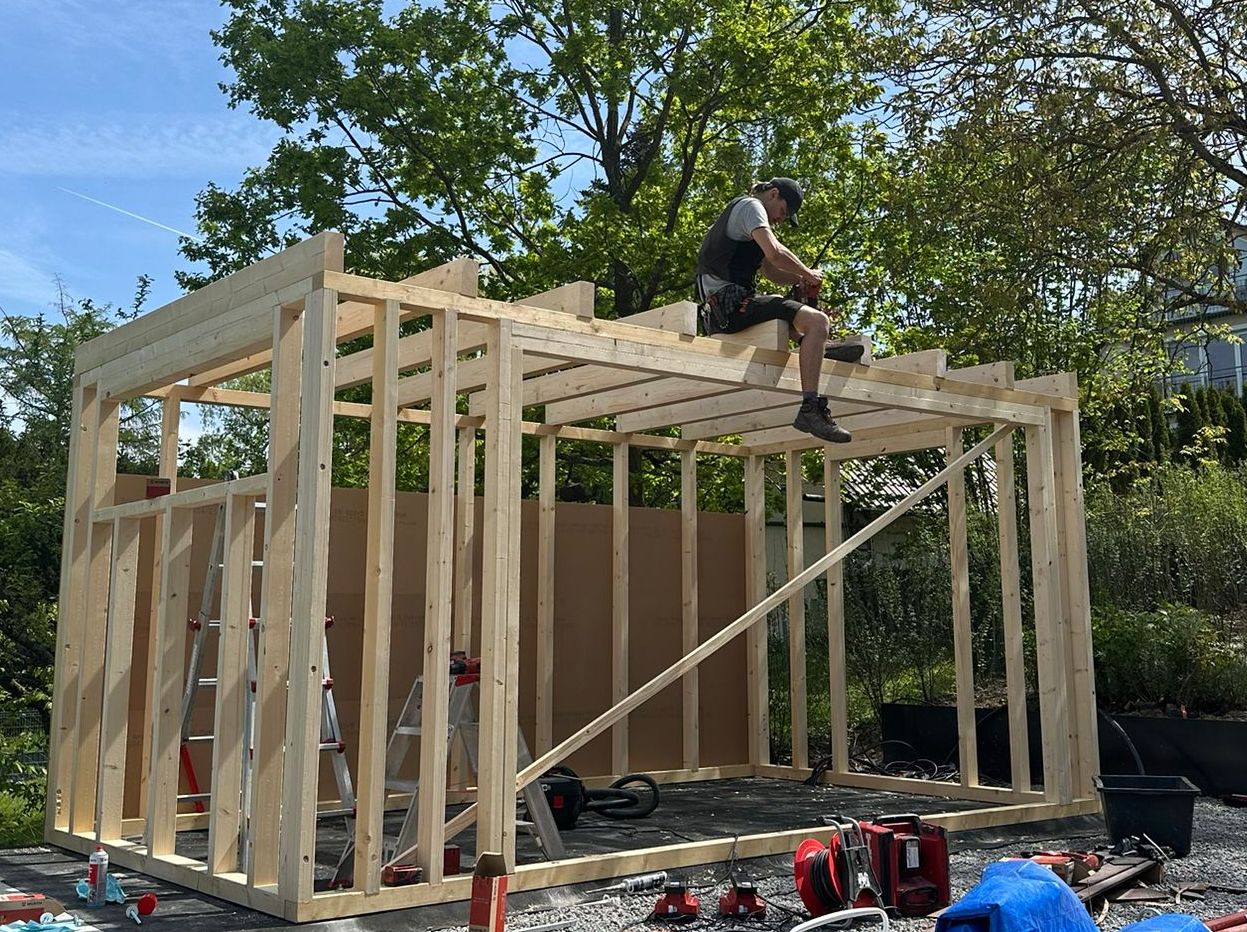 Erneuerung Dach Gartenhaus, Leonberg