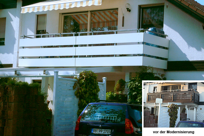 Balkonverkleidung mit Trespa, Leonberg