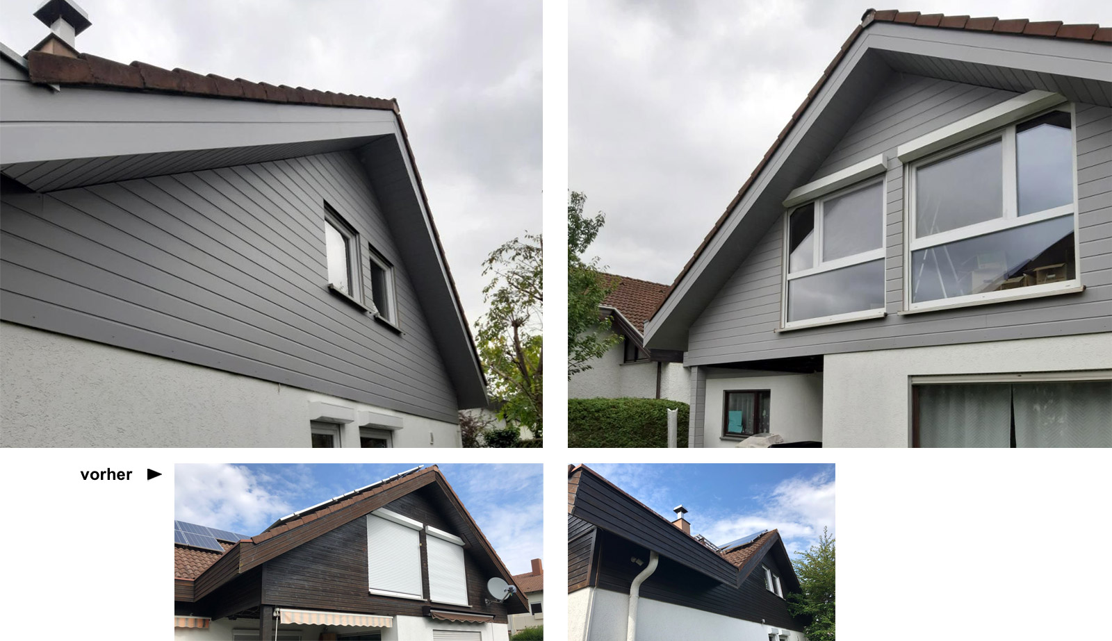 Erneuerung Fassadenverkleidung mit Rockpanel, Leonberg