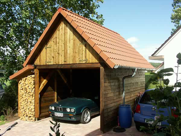 Carport mit Ziegeleindeckung, Leonberg-Warmbronn
